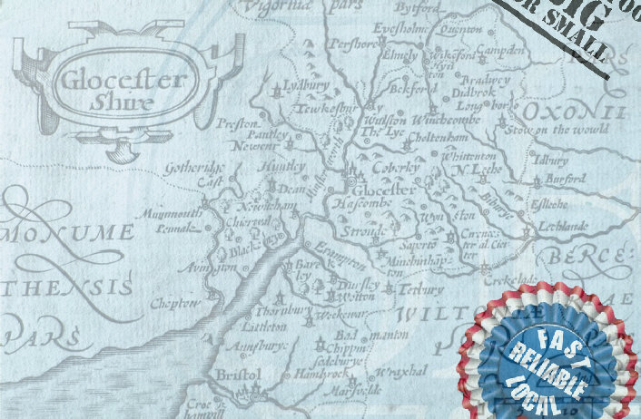 Gloucestershire Area Map
